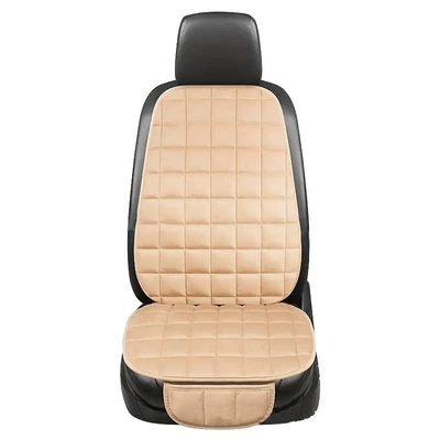 New car seat cushions, winter warm Wool pad - plush-seat-backrest-in-warm-beige