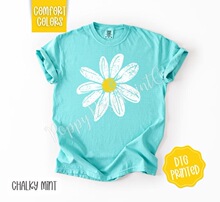 L 38974 Washed Vintage Daisy Print T-Shirt ˮϴӡ��T��