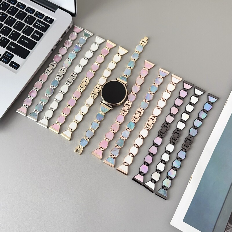 Ins Metal Watch Strap Is Suitable for Apple S11 Watch, Huawei Fit4Gt5Gt6, Xiaomi 10/9 Watch, and Is Versatile