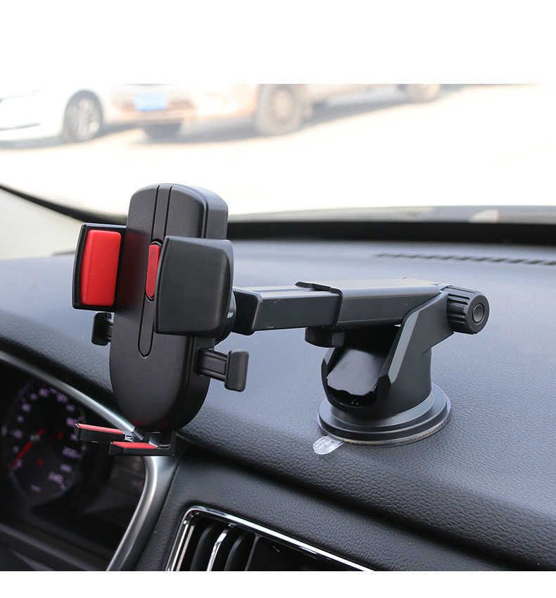 Cross-border car-mounted suction cup multifunctional retractable multi-angle rotating dashboard navigation phone holder
