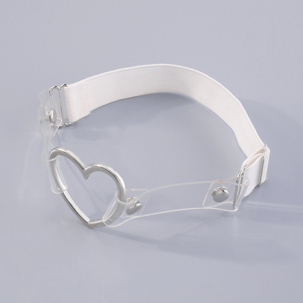 simple heart leg ring transparent PU elastic leg decoration new accessoriespicture4
