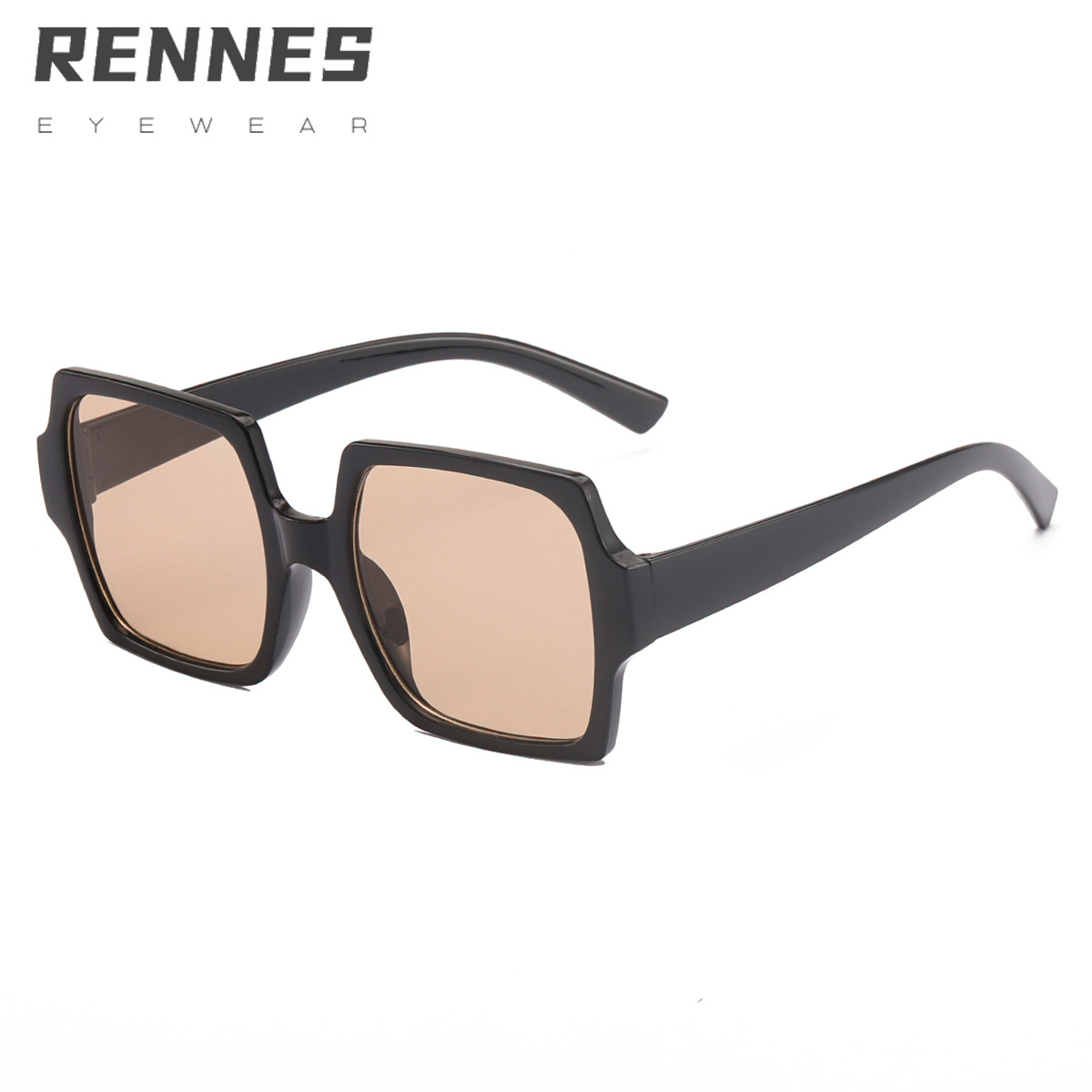 2022 nueva moda europea y americana gafas de sol cuadradas gafas de sol de calle de color jalea ins gafas de sol de tendencia transfronteriza