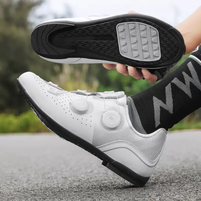 新款配色公路骑行鞋户外鞋有锁山地骑行鞋助力单车鞋夏季休闲防滑