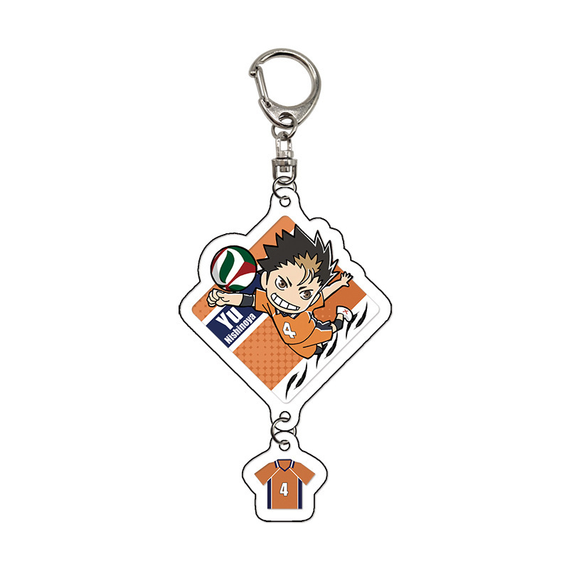 Pq少年ペンダントキーホルダーhaikyuu!えっ! 日向翔陽影山飛雄透明アクリルペンダント|undefined