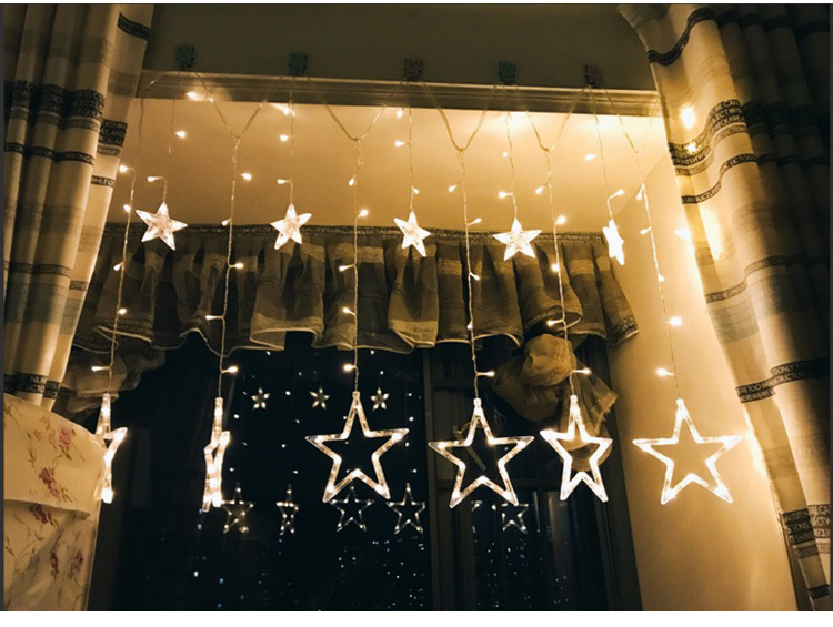 五星窗帘灯