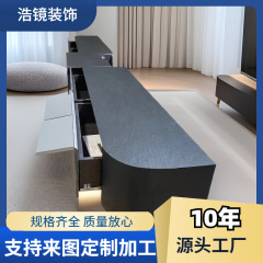 軽豪華岩板床台テレビキャビネット隠し式引き出しベゴニア角テレビキャビネット客間床置きロッカー