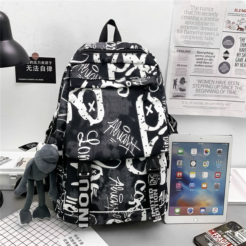 Capacious backpack, shoulder bag for traveling, for students