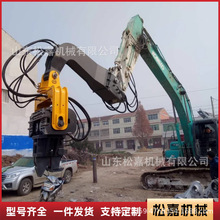 挖掘机打桩机地基水泥管钢管压桩机光伏振动打桩锤液压高频打桩机