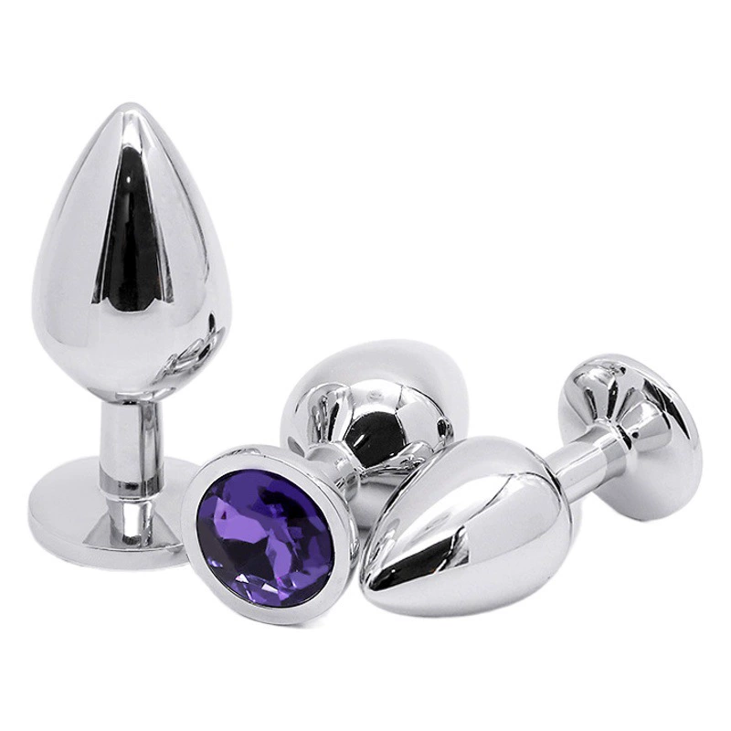 Металлический анальный тампон для домашнего использования, большой размер, оптовая продажа анальных тампонов из нержавеющей стали для гей-игр, секс-игрушка для взрослых.