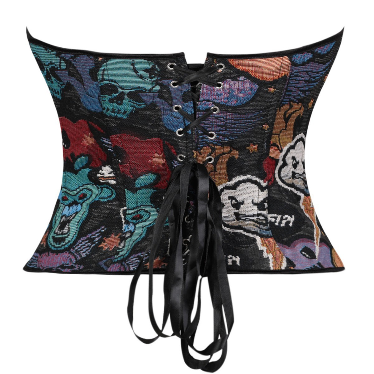 Nuevo Halloween cráneo damas corset Amazon Aliexpress temu suministro transfronterizo