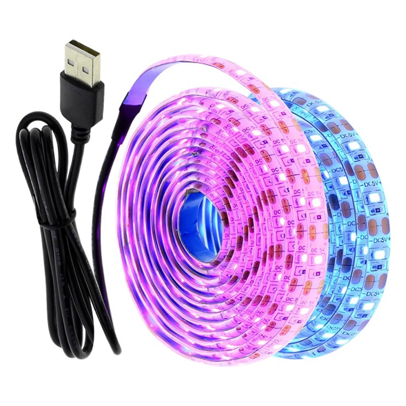 Tira de luces USB led2835, tira de luces de bajo voltaje de 5v, impermeable, de un solo color, tira de luces decorativa para fondo de TV y gabinete