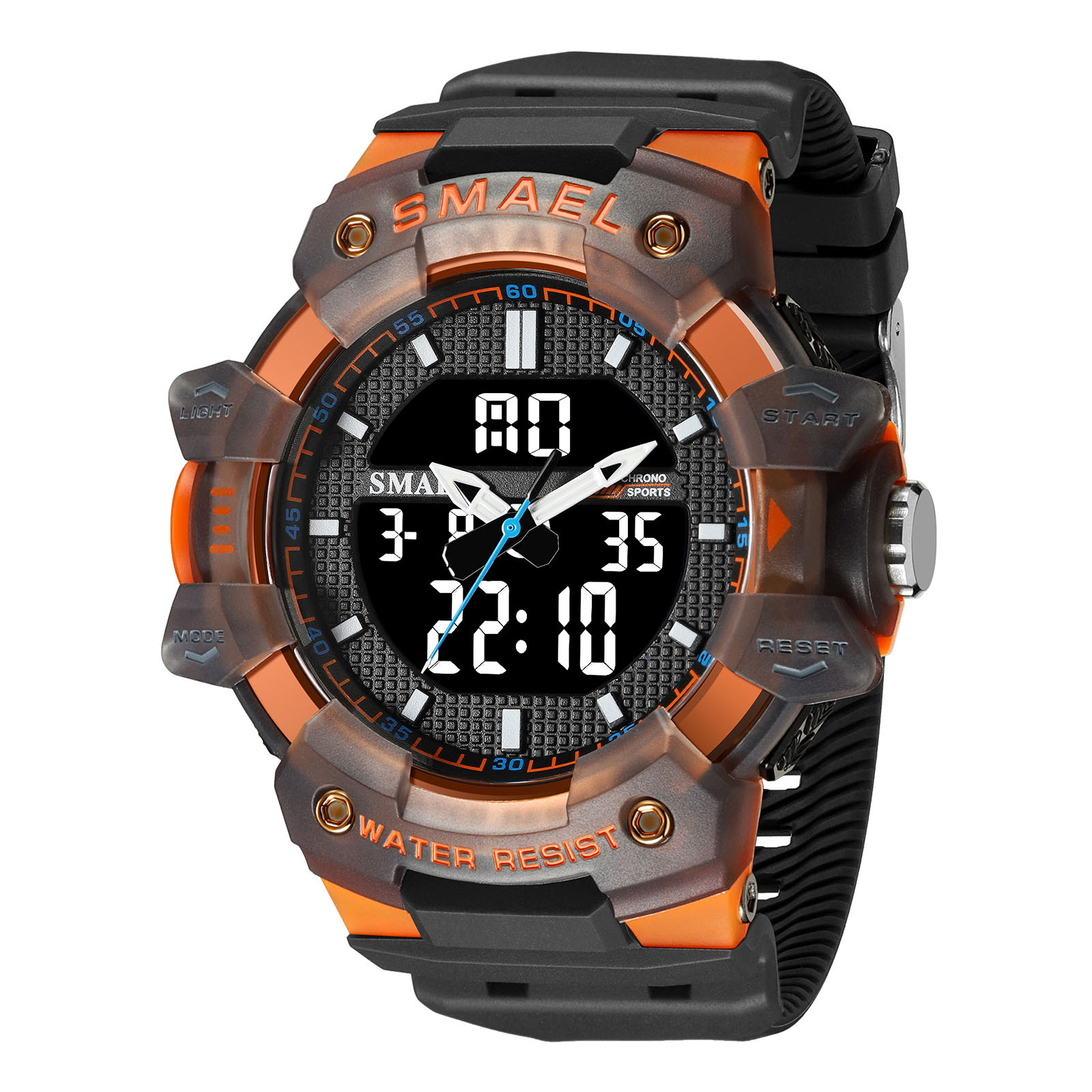 Smel 8080 juventud deportes reloj electrónico personalizado luminoso temporización reloj de alarma contraste color