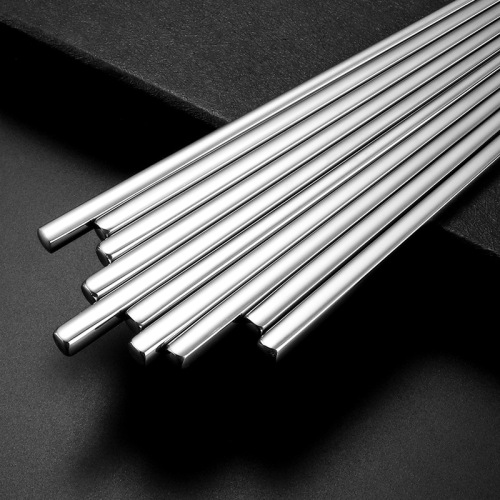 304 square stainless steel chopsticks for home non-slip personalized kitchen insulation hollow Korean chopsticks home decoration chopsticks