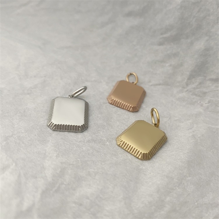 6g Weight Pendant Jewelry Making Type 16*13mm Jewelry Making Size DIY Jewelry Accessories Classification 1 Piece Quantity Titanium Steel Material Card, Customization Laser Engraving Pattern Plating Design Basic, Simple Style Style 1 Piece 16*13mm Titanium Steel Card Customization Laser Engraving Pendant DIY Jewelry Accessories 无