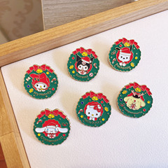 Cartoon New Christmas Culomi Brooch Cute Japanese KT Cat Jade Dog Badge Men's and Women's Bags Clothing Accessories