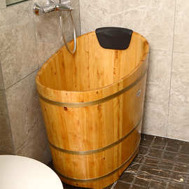 ZN0W批发香柏木圆形成人泡澡木桶浴桶实木浴缸洗澡盆小浴室木质沐