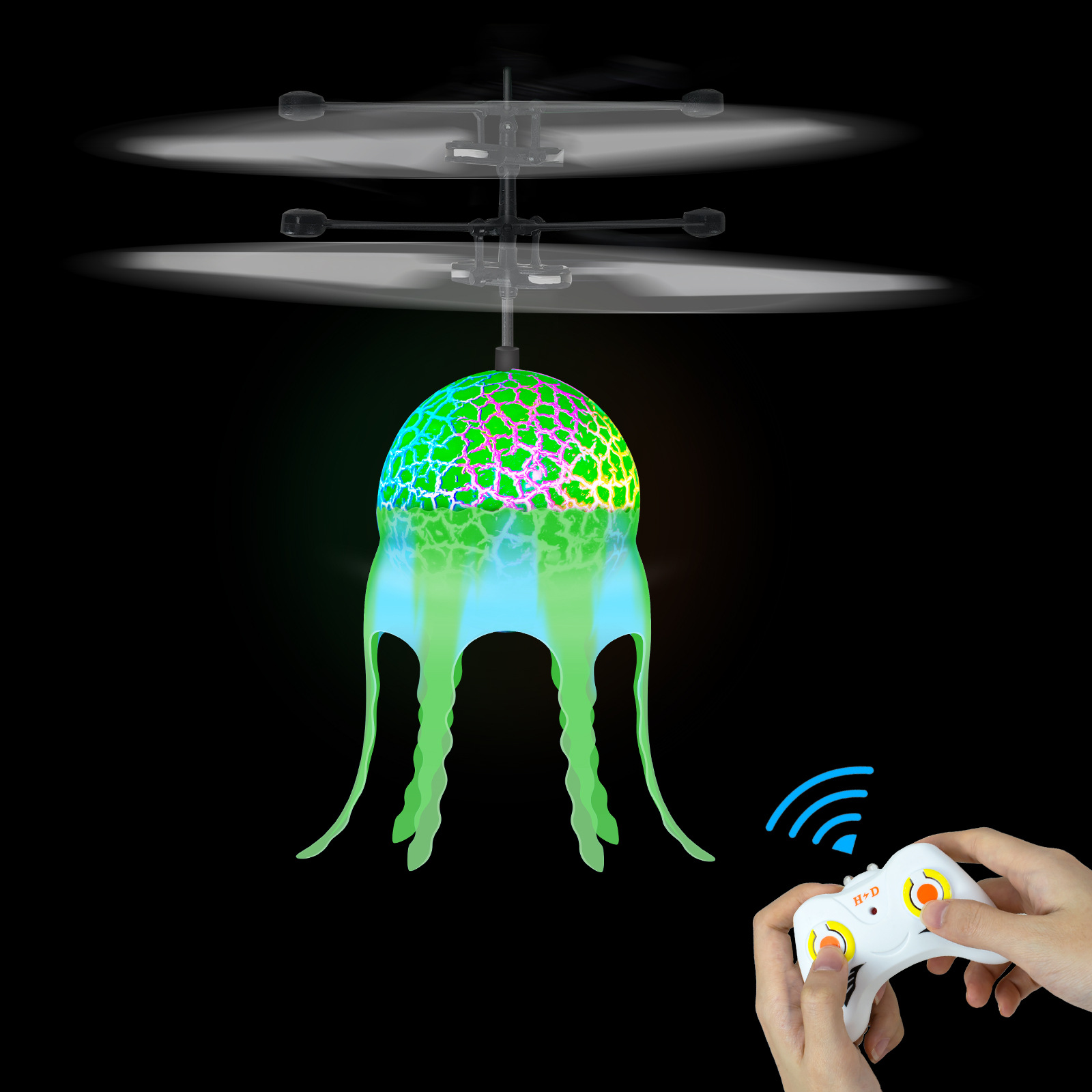 녹색 해파리 비행 공(단일 채널)