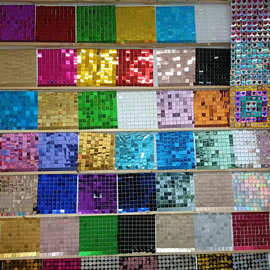 风动扣板亮片婚庆背景墙门头广告装饰材料拼图透明三维板