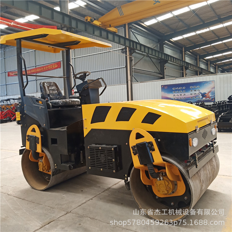 4吨小型压路机 双钢轮压路机 座驾压路机