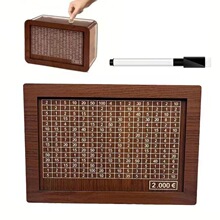 Cash Vault Wooden Savings Box木质家居存钱罐工艺品储蓄目标