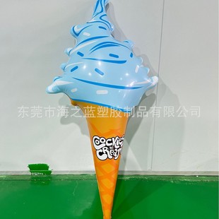 2025 New Ins Inflatable Ice Cream Outdoor Beach Lounge Chair Floating Row Advertising Design Colorfulful Water Ice Cream