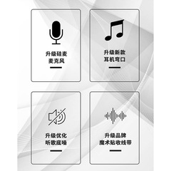 JCALLY LT4S C100Lightning Three-Button Black Four-Pin Oxygen-Free Copper Earphone Upgrade Cable for iOS