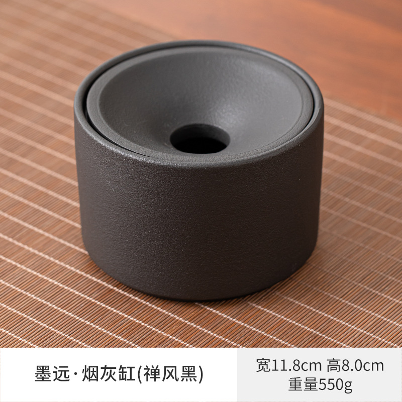 Cenicero de cerámica de gran tamaño, personalidad creativa, hogar retro estilo chino, sala de estar de lujo ligera, cenicero de tendencia de oficina