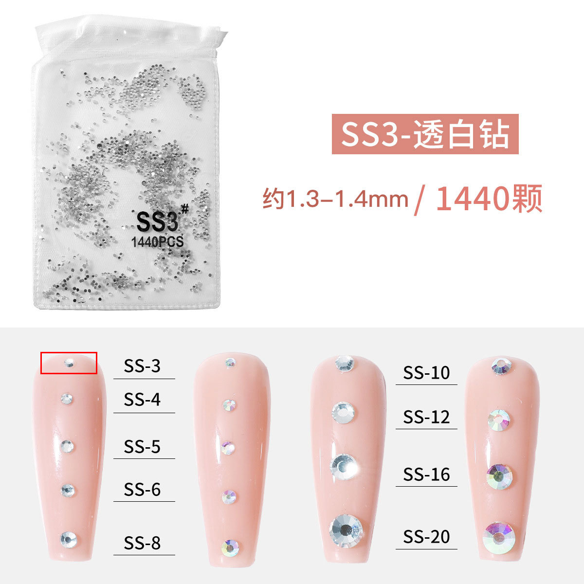 3 에 대해 투명한 SS1440 (1.4mm)