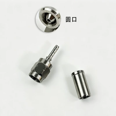 M10 stainless steel brake Tubing - 0-degrees-round-mouth