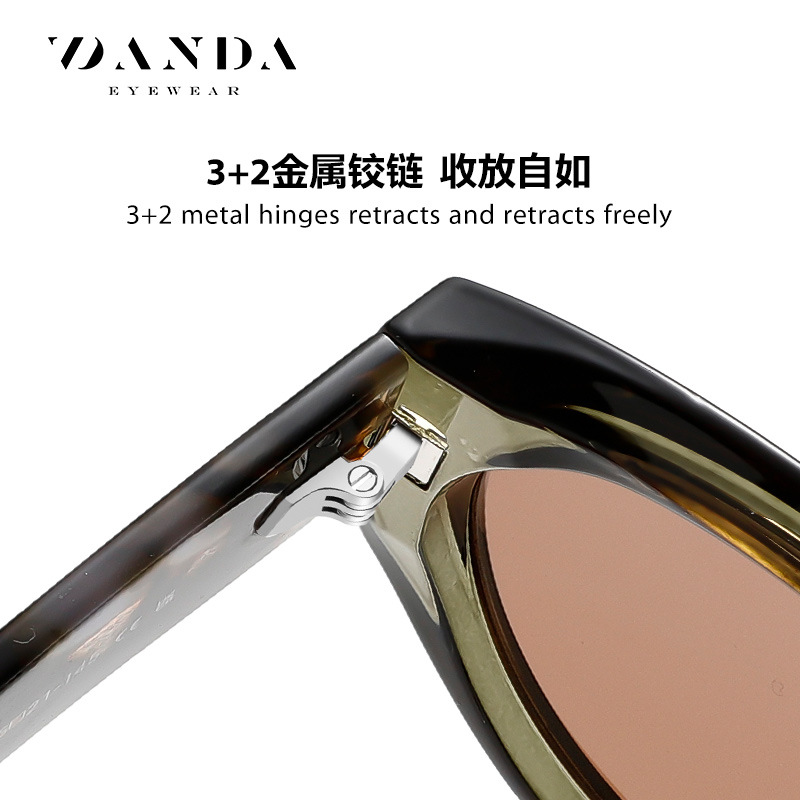 Nuevas gafas de sol polarizadas de placa S26117 Gafas de sol de moda europeas y americanas Gafas de sol de alta gama para mujer