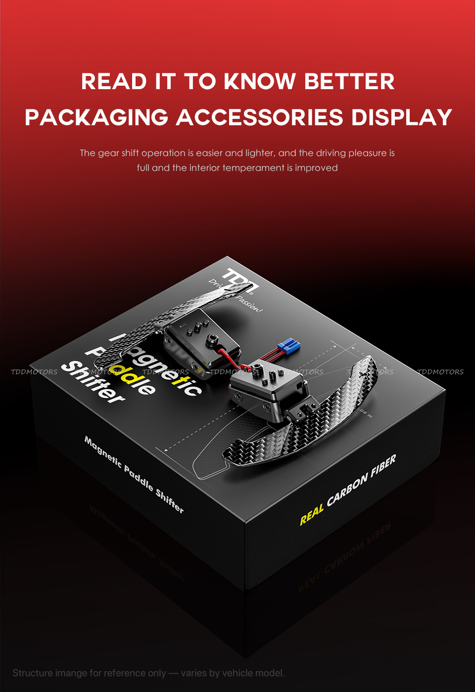 Glossy Carbon Fiber Magnetic Paddle Shifters for Volkswagen MK7 GTI