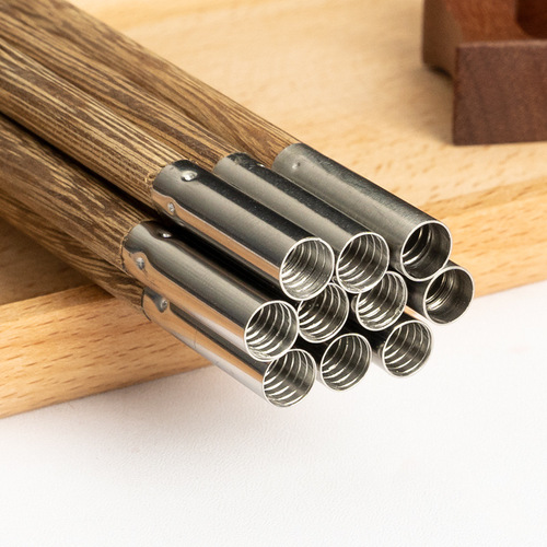 Chicken wing wood hot pot chopsticks with replaceable heads, extended male chopsticks, commercial sanitary disposable bamboo chopsticks with logo wholesale