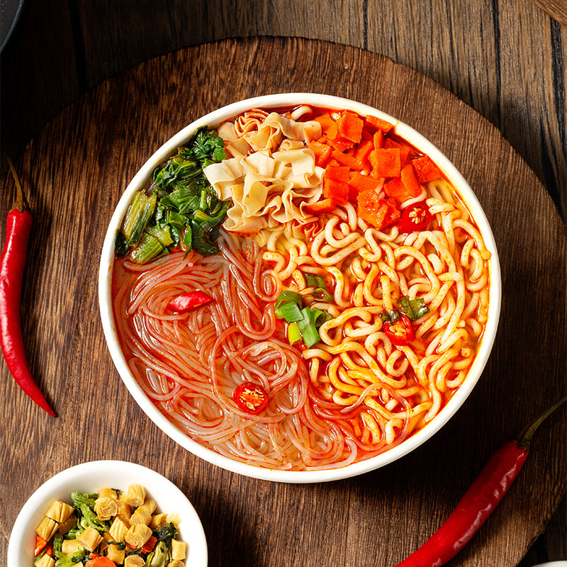 班干部桶装酸辣粉面酸辣粉方便面冲泡速食整箱|undefined