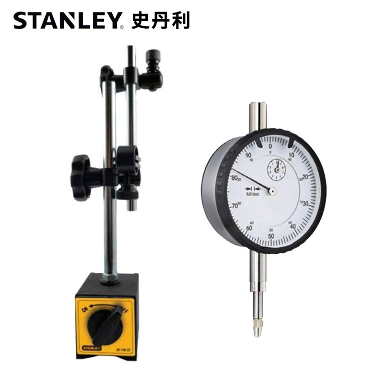 Механический указатель циферблата Stanley 0,01 водонепроницаемый ударопрочный металлический корпус Универсальный магнитный индикатор сиденья стола