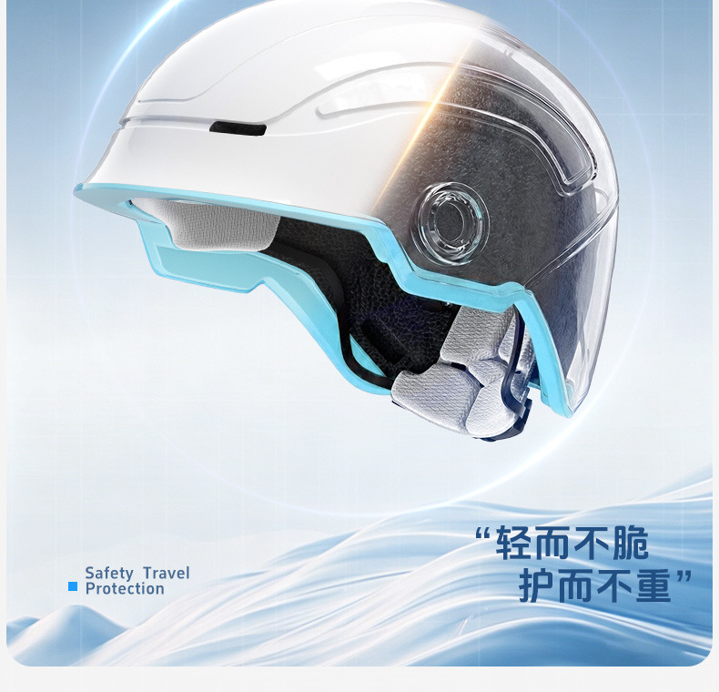 Ultra-light helmet, 3C certified, Class A, for electric vehicles and motorcycles, unisex, summer sun protection safety helmet