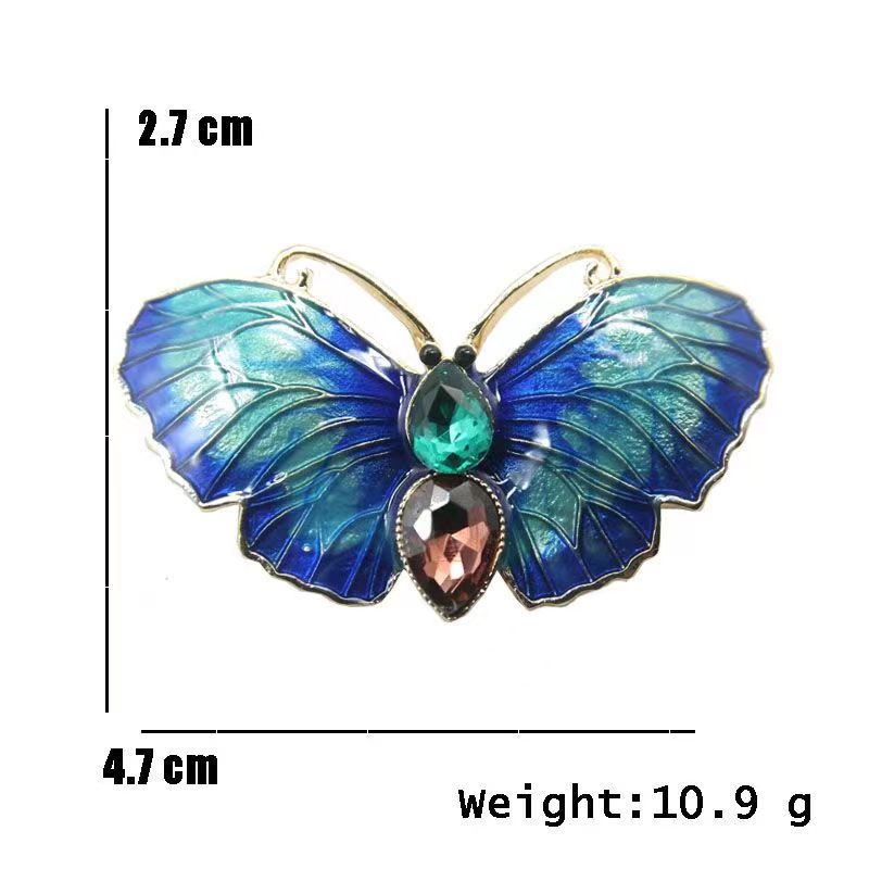 Glam Butterfly Alloy Inlay Rhinestones Unisex Brooches display picture 7