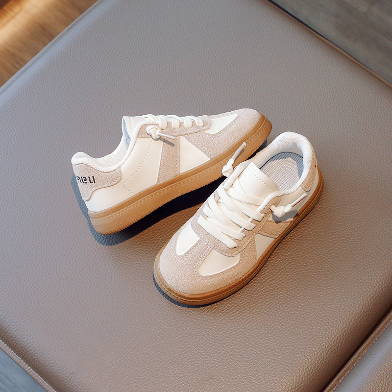 Zapatos deportivos para niñas Tongku Rabbit 2024 principios de otoño zapatos coreanos de suela blanda zapatos blancos para niños zapatos de entrenamiento moral para niños