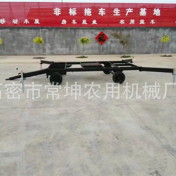 1吨加长支撑腿拖车  广告气球底盘拖车 非标拖车定 做厂家