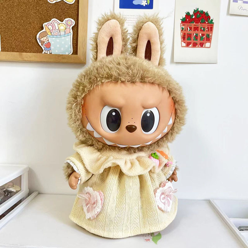 38cmラブブベビー服、ラブブぬいぐるみ服、ラブブ人形着替え、漢服スカートスーツ|undefined