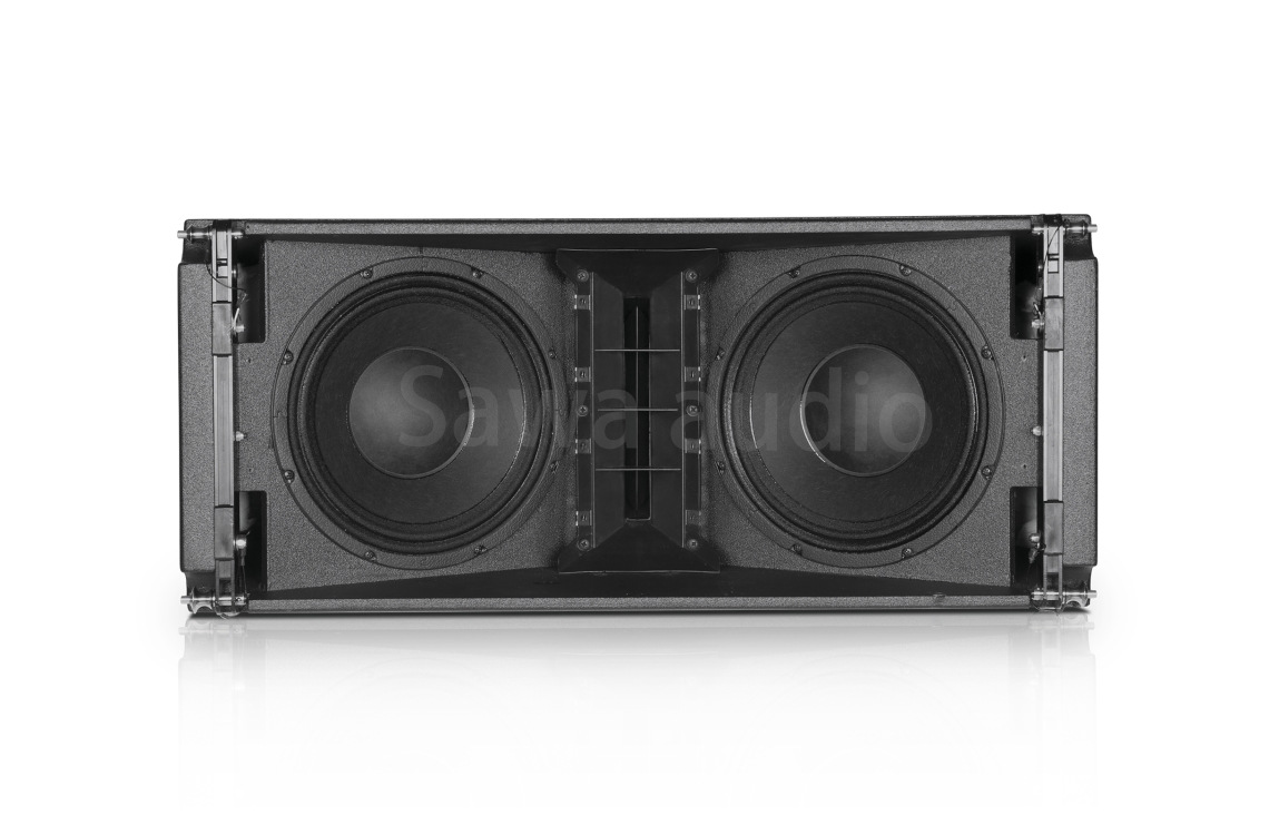 Doble 10 pulgadas de alta potencia matriz lineal escenario de sonido profesional al aire libre concierto altavoces de bar