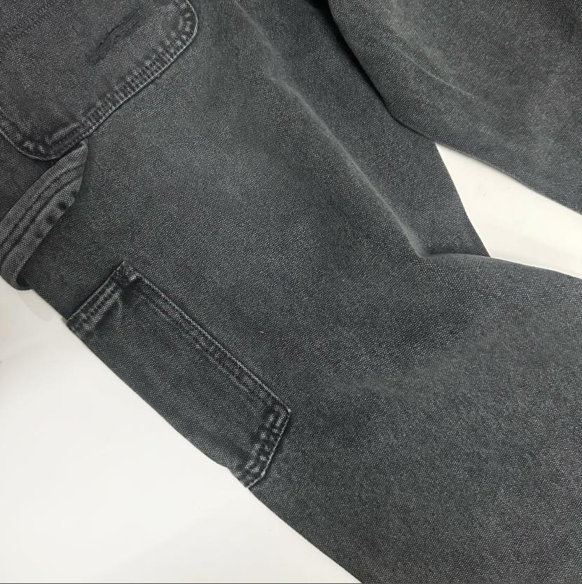 Jeans uomo loose gamba dritta lavaggio denim con strappi_voghion.com