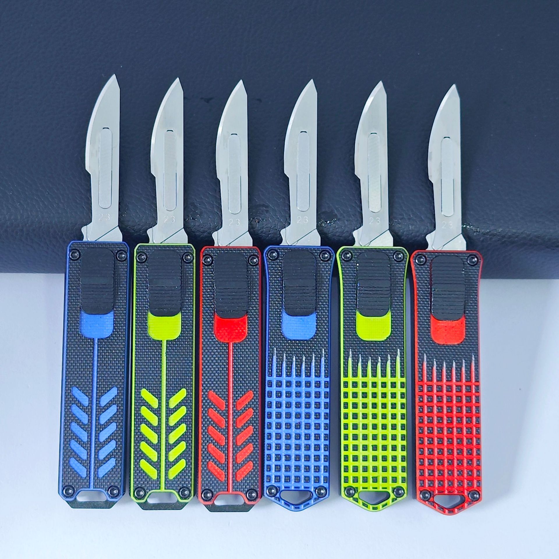 户外迷你高硬度伸缩小刀CNC航空铝合金口袋刀快递小刀