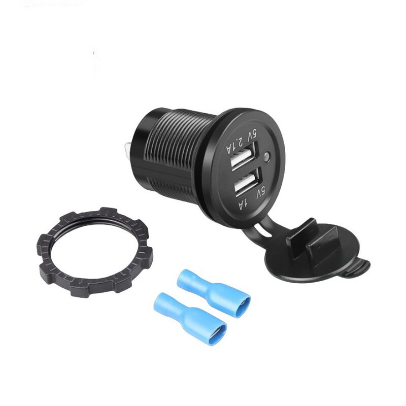 Universal Cigarette Lighter Car Charger USB Car Charger Dc12V Waterproof Dual Usb2 Port Socket 5V2.1A /1A Universal Cigarette Lighter Car Charger USB Car Charger Dc12V Waterproof Dual Usb2 Port Socket 5V2.1A /1A