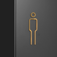 批發店鋪酒店民宿3D立體男廁所女廁所衛生間牆貼指示牌廁所門牌WC