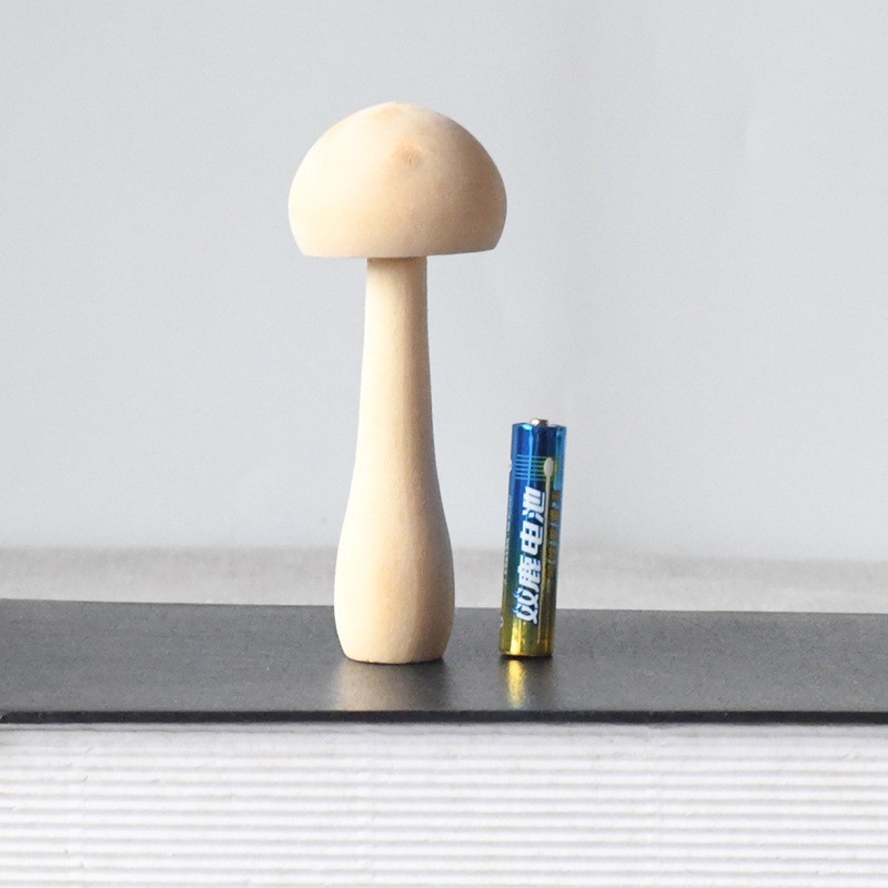 Nuevo producto bricolaje pintado a mano madera embrión fruta árbol de Navidad campana hongo casa se puede colorear regalo de vacaciones preescolar