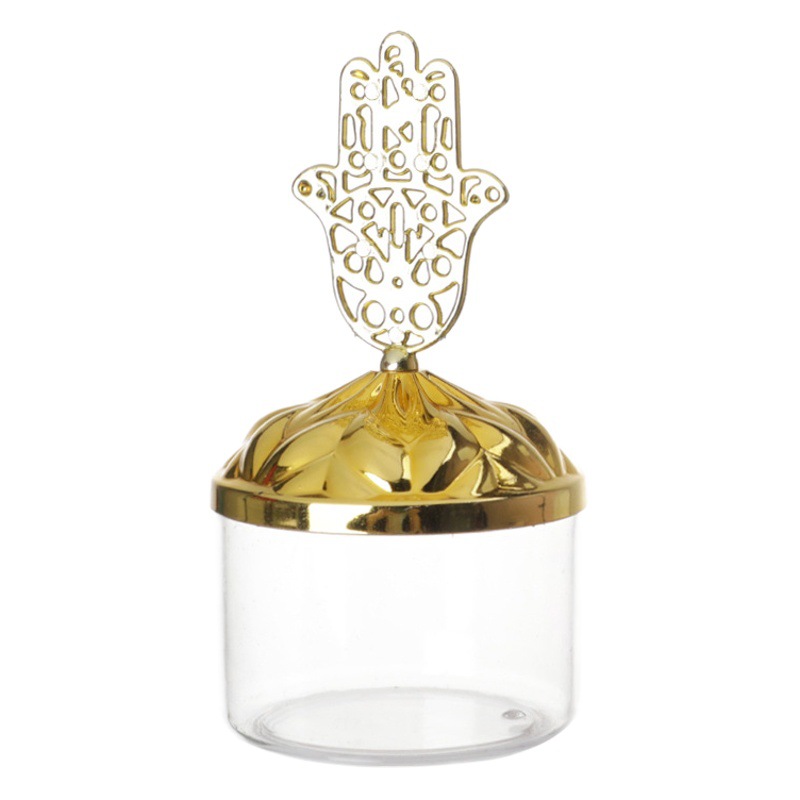 Venta al por mayor de estilo europeo oro y plata taza de postre de plástico taza de hornear decoración de la boda del banquete suministros caja de embalaje creativo