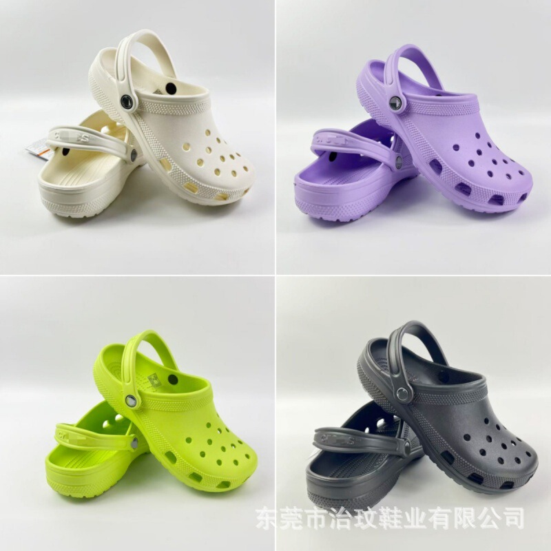 Croc Shoes Cros Classic Couple Style Celebrity Fashion Flats Men and Women Breathable Beach Sandals and Slippers Manufacturer Wholesale