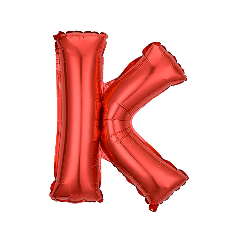16 pulgadas letras inglesas globo rosa oro oro plata película de aluminio fiesta de cumpleaños fábrica al por mayor letra fiesta