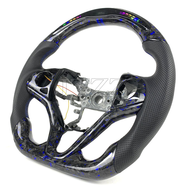 Suitable for Honda Fit GK5 Binzhi XRV upgrade LED carbon fiber modified steering wheel 2015-2019