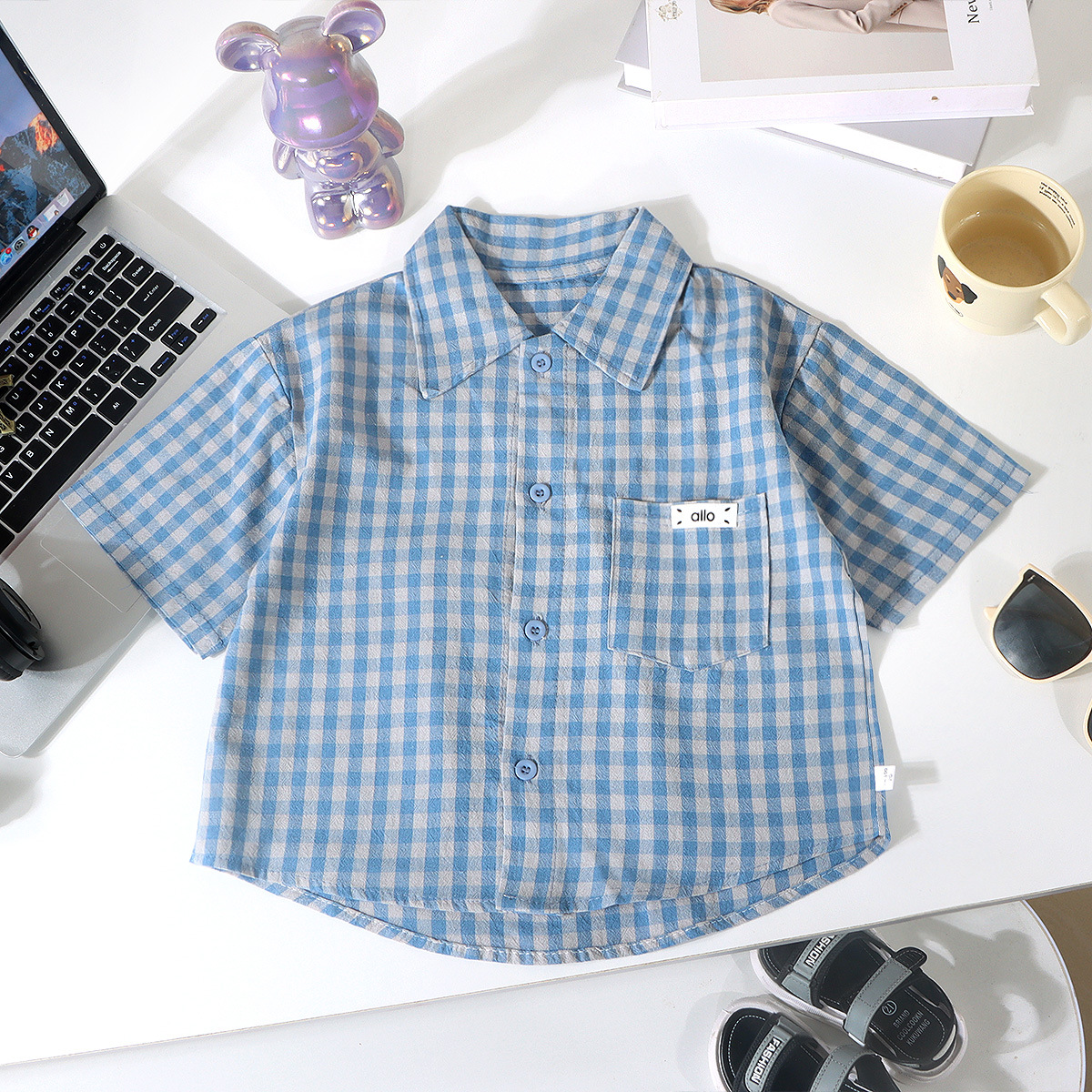 Niños primavera y otoño, niños de edad media, niños coreanos, 2026 camisa casual, camisa de manga corta, camisa de abrigo